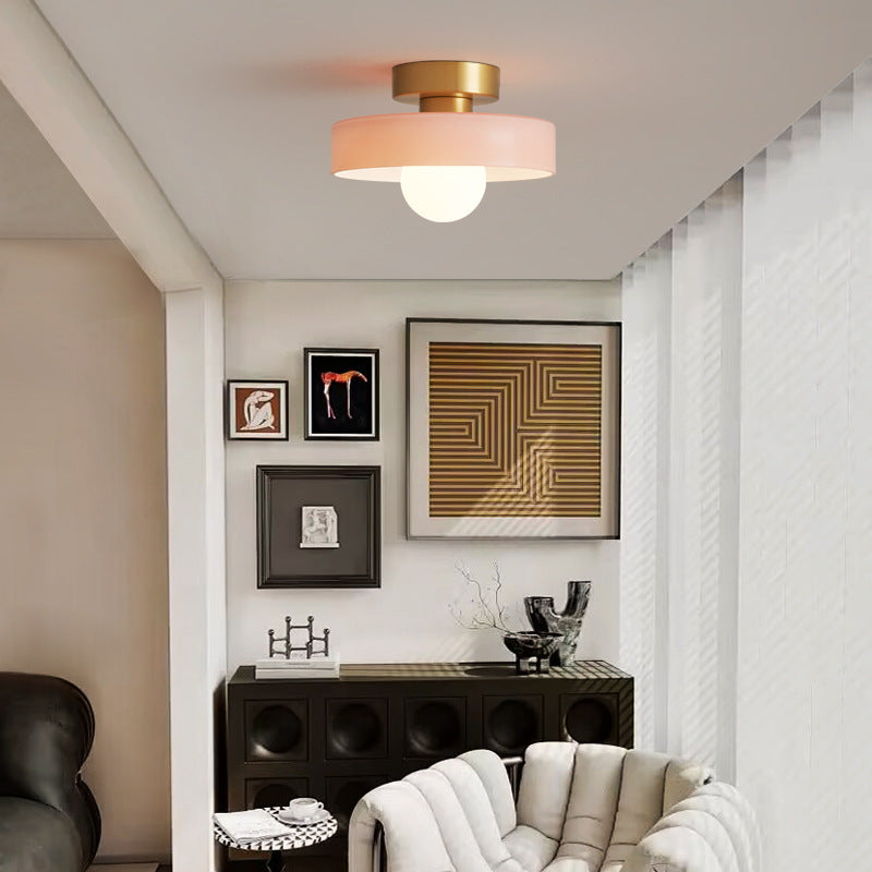 Bauhaus Style Flush Mount Ceiling Light | Modern LED Fixture 3