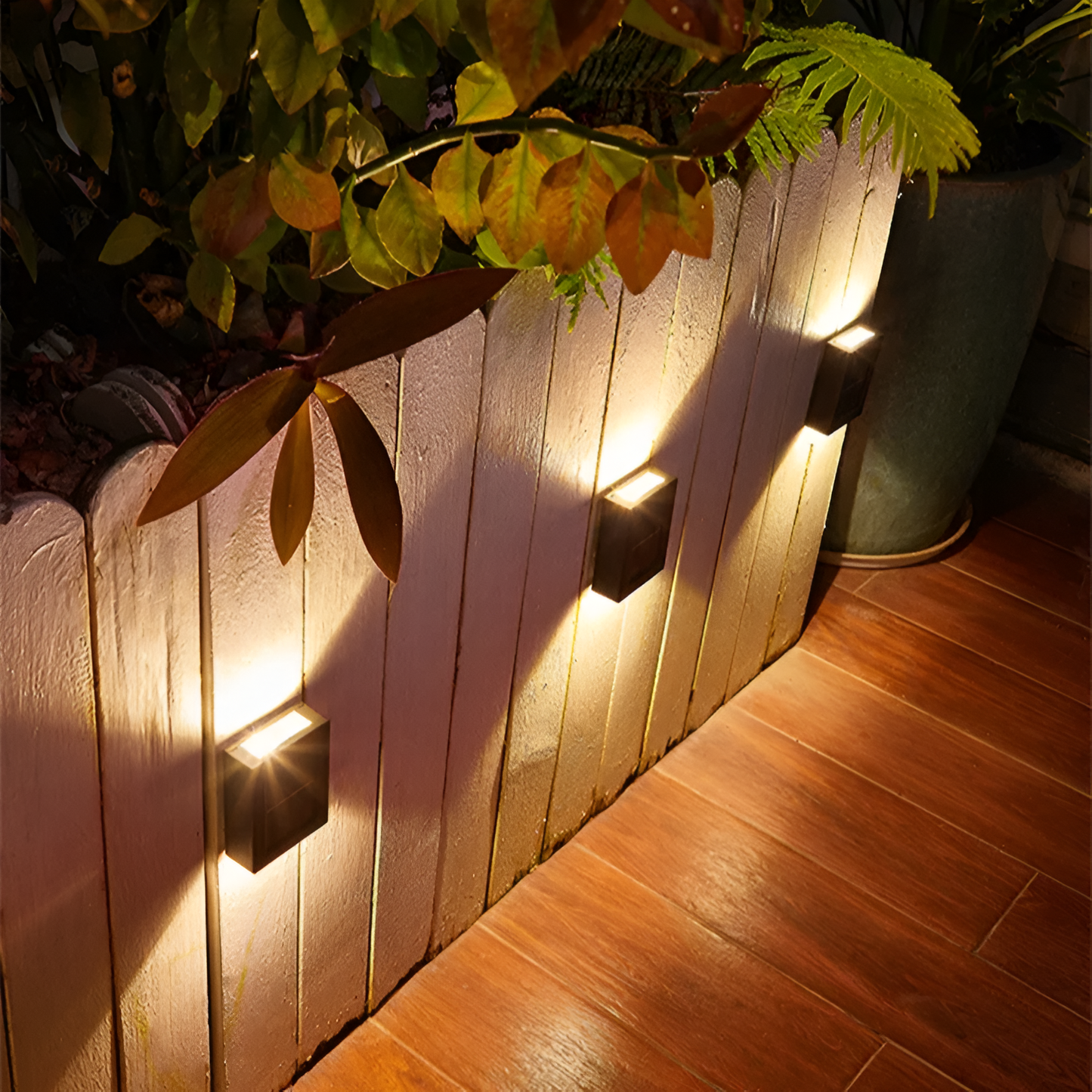 Selora | Solar Outdoor Wall Light LED Waterproof Black 8
