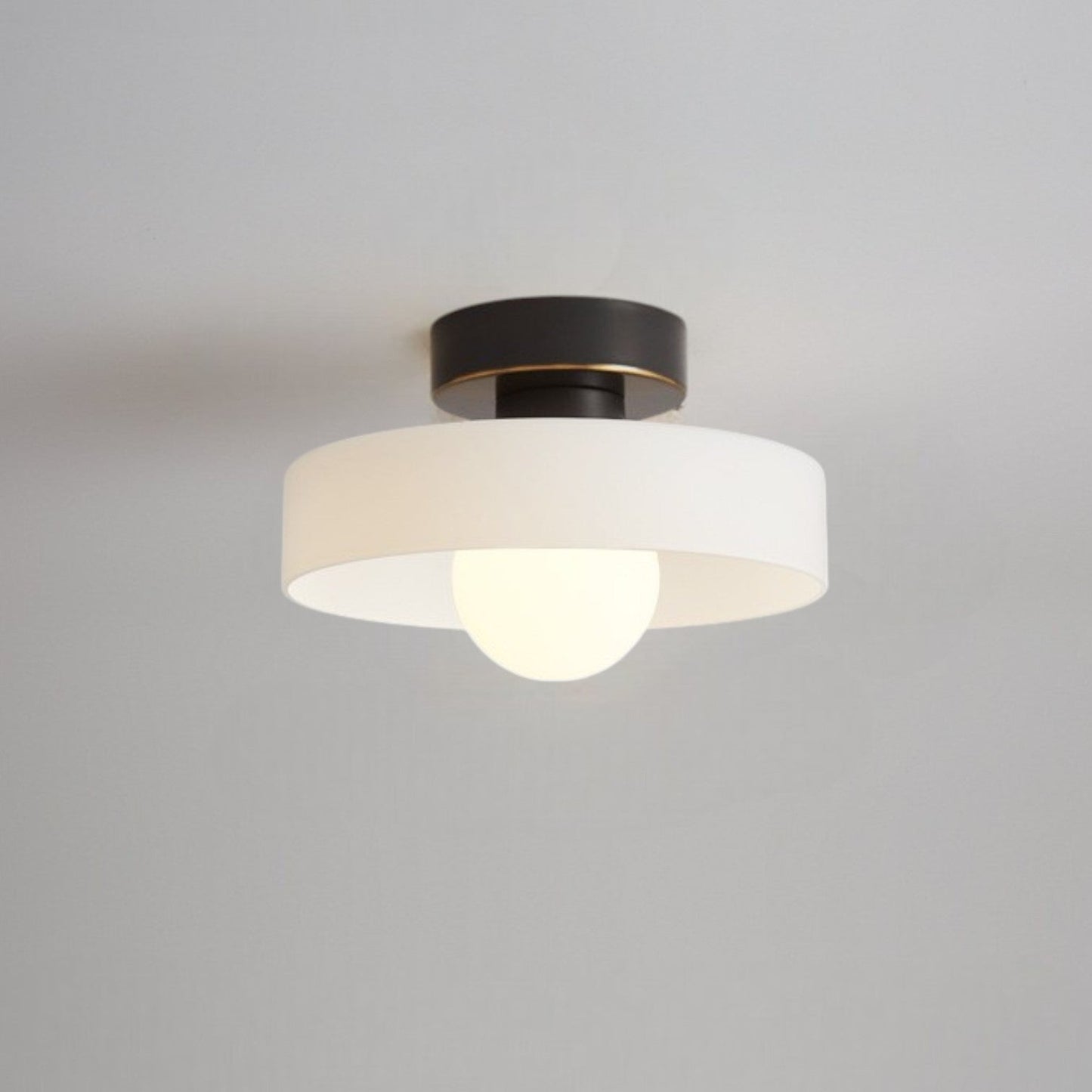 Bauhaus Style Flush Mount Ceiling Light | Modern LED Fixture 0