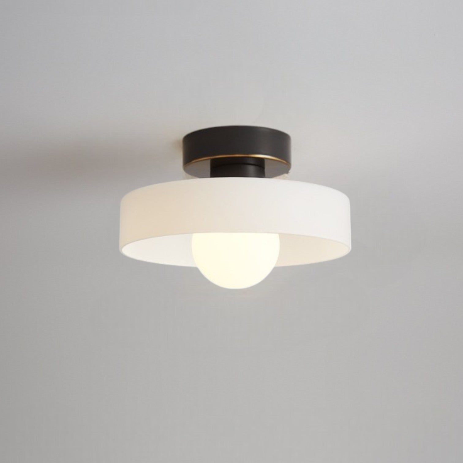 Bauhaus Style Flush Mount Ceiling Light | Modern LED Fixture 0