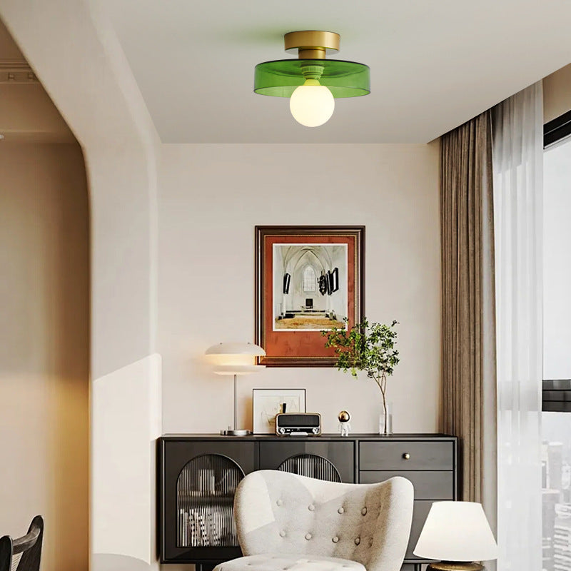 Bauhaus Style Flush Mount Ceiling Light | Modern LED Fixture 2