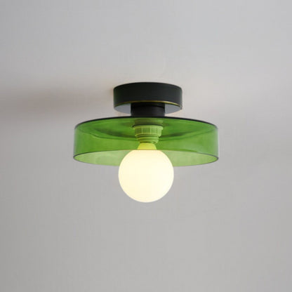 Bauhaus Style Flush Mount Ceiling Light | Modern LED Fixture 8