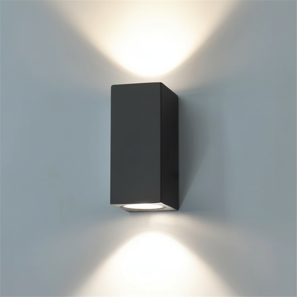 Seralyn | Black Outdoor Wall Lamp LED Minimalist Design
