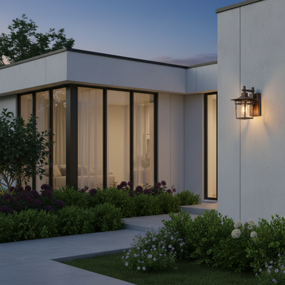 Fylo Black | Outdoor Wall Lantern with Modern Design