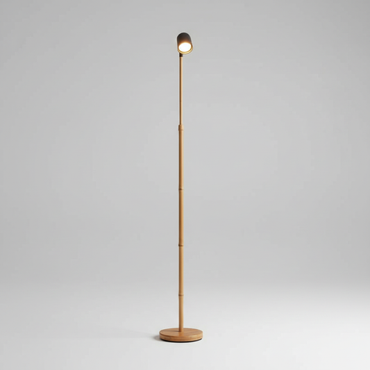 Contemporary Bamboo Floor Lamp | Modern Standing Lamp