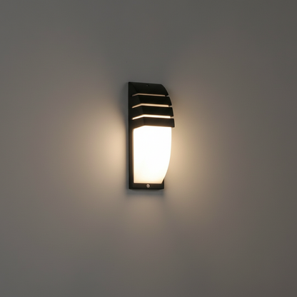 Zymor Black Outdoor Wall Lamp | Waterproof Motion Sensor Light