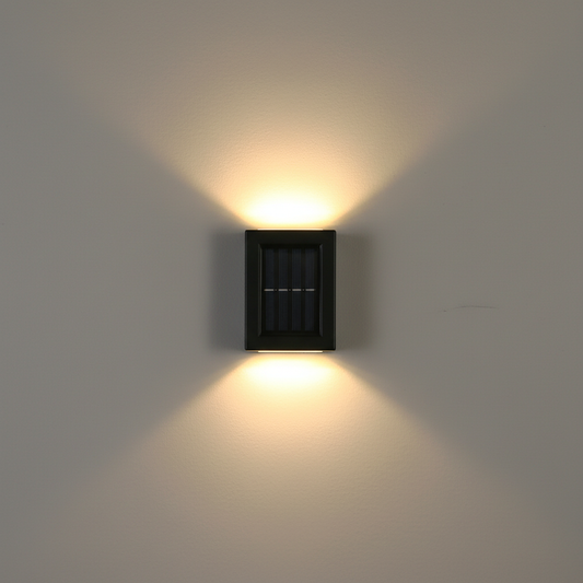 Selora | Solar Outdoor Wall Light LED Waterproof Black